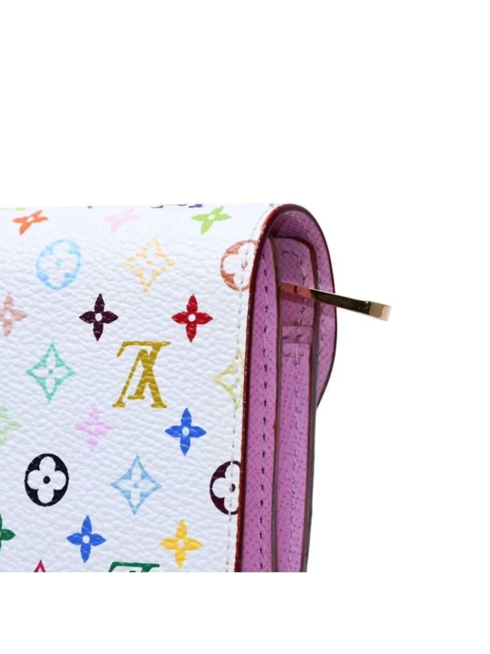 Louis Vuitton Portefeuille Koala Trifold Wallet Monogram Multicolor White